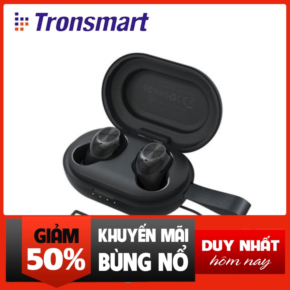 SIÊU XẢ KHO ✪ CHÍNH HÃNG ✪ Tronsmart Spunky Beat | Tai nghe Bluetooth không dây 5.0 chống nước IPX5 tích hợp công nghệ h