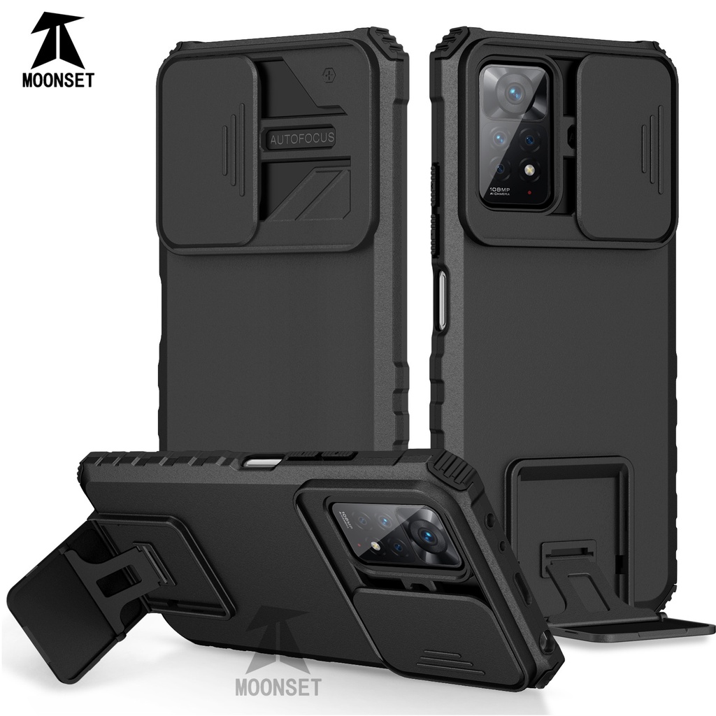 Ốp Điện Thoại Siêu Mỏng Chống Sốc Có Thanh Trượt Bảo Vệ Camera Cho Redmi Note 11 / 11s 11 Pro 4G / 5G / Redmi 10C