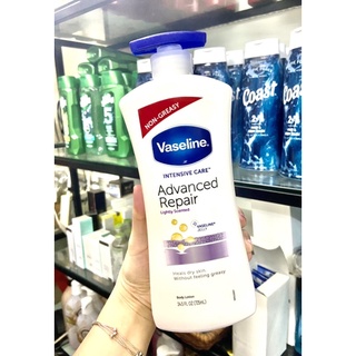 SỮA DƯỠNG THỂ VASELINE INTENSIVE CARE ADVANCED REPAIR HEALING MOISTURE LOTION TRẮNG dành cho da rất khô