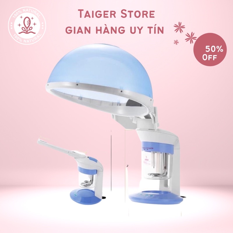 Máy xông hơi mặt kết hơp hấp tóc 2in1 tiện lơi dùng Spa và Tại nhà