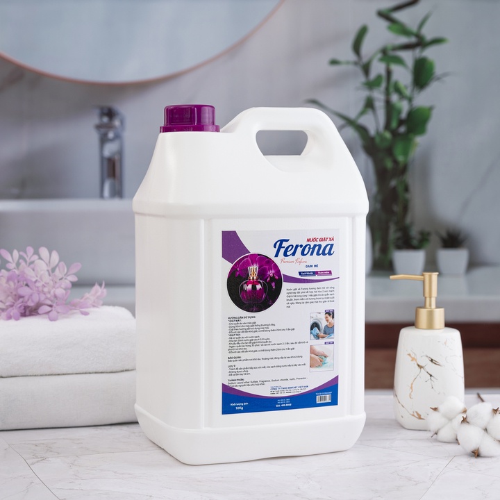 Nước giặt xả cao cấp 6 in 1 Ecogy 10kg - Sạch khuẩn thơm mềm, bảo vệ da tay, an toàn cho máy giặt