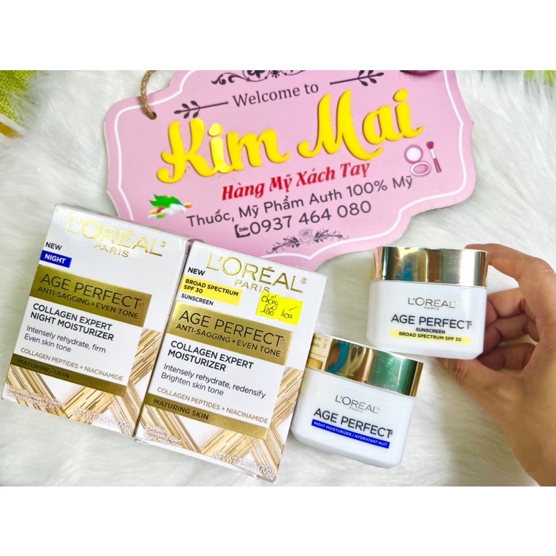 kem dưỡng da ngày và đêm L'Oreal Paris Age Perfect Anti Sagging + Even Tone Moisturizer 70g