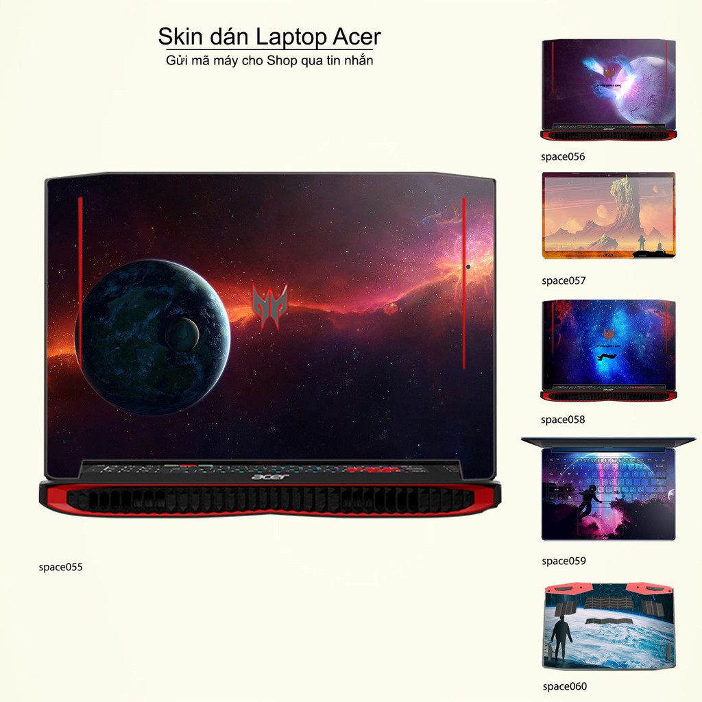 Skin dán Laptop Acer in hình không gian _nhiều mẫu 10 (inbox mã máy cho Shop)