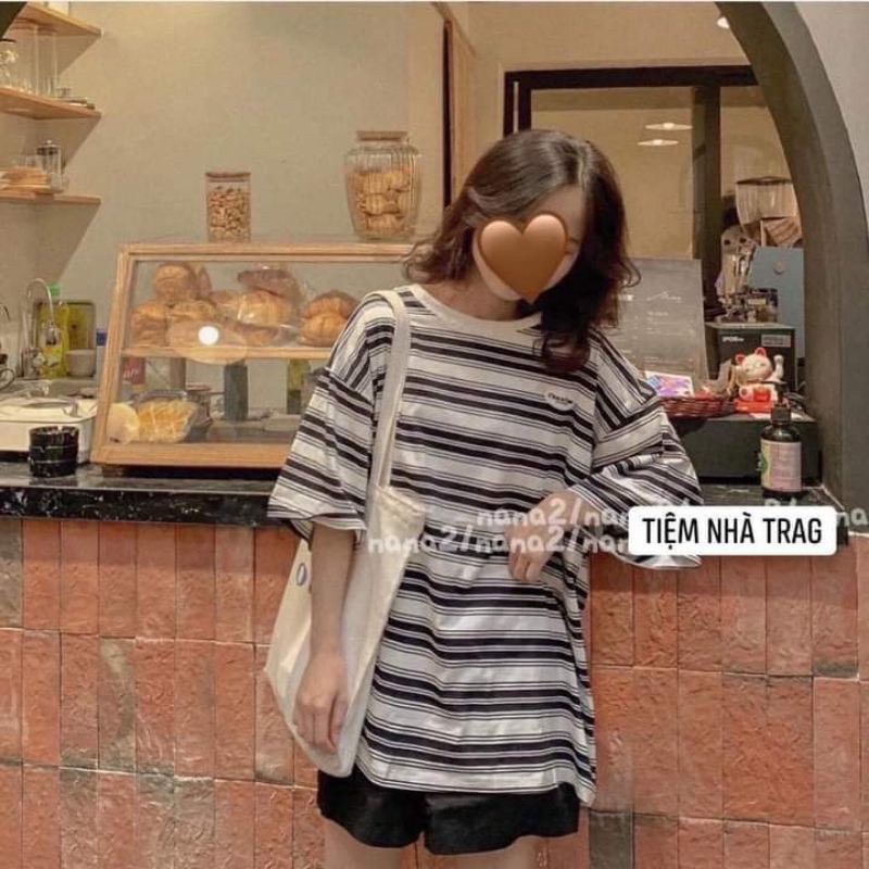 Áo thun mỏng tay dài kẻ sọc ngang nhiều màu ulzzang-Stay Gold Store- AKNTD