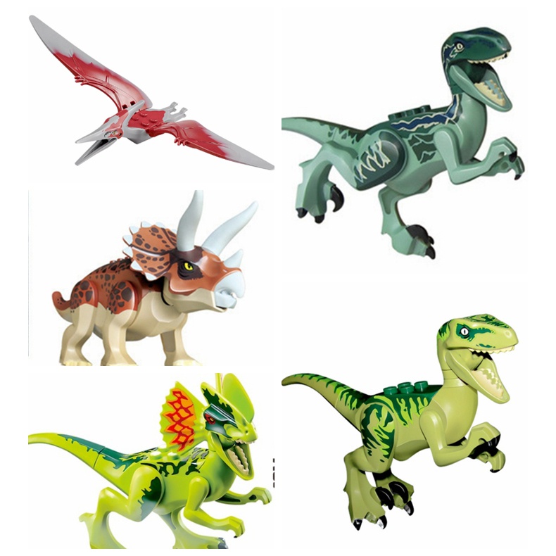 Set đồ chơi xếp hình SLUBAN 60-01 chủ đề khủng long kỷ Jura vui nhộn cho bé