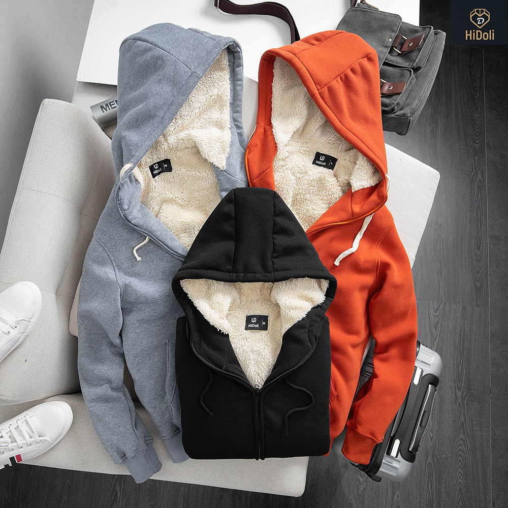 Áo hoodies nam lót lông cực ấm kiểu dáng hàn quốc siêu hot 2021 Micado