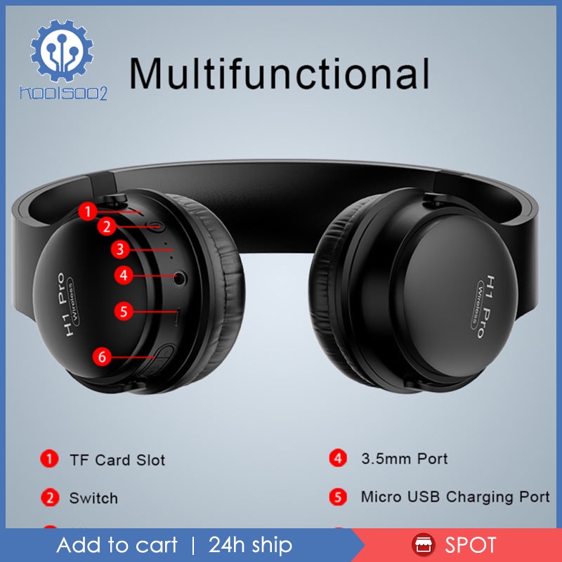 ✨Hàng sẵn sàng✨PTM H1 Pro Bluetooth Wireless Headphone Noise Canceling Gaming Headset
