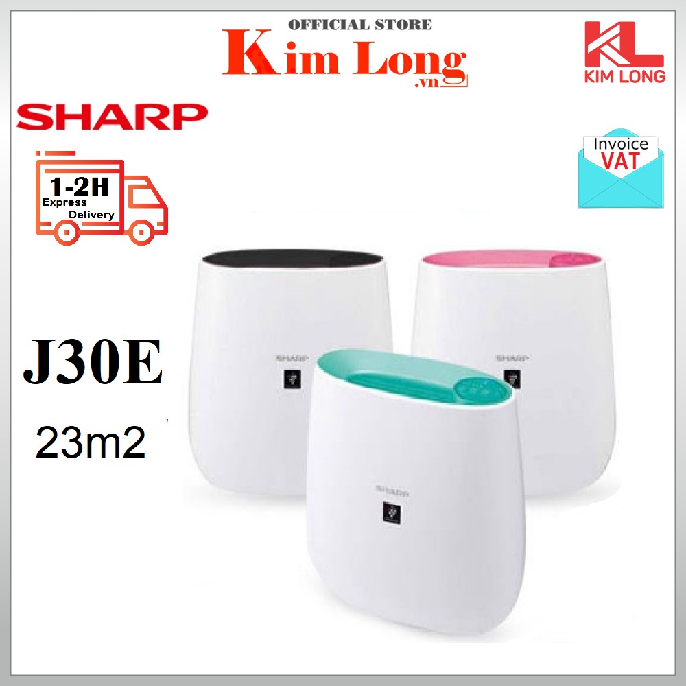 Sharp FP-J30E-A/B/P Máy Lọc Không Khí khử mùi , Ion plasma diệt khuẩn - Bảo hành chính hãng 12 tháng