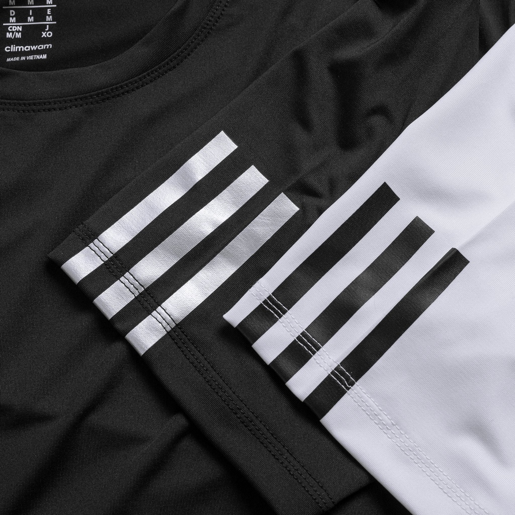 Áo thun nam thể thao vải tiêu Adidas M42120 - in logo + viền tay 3 sọc