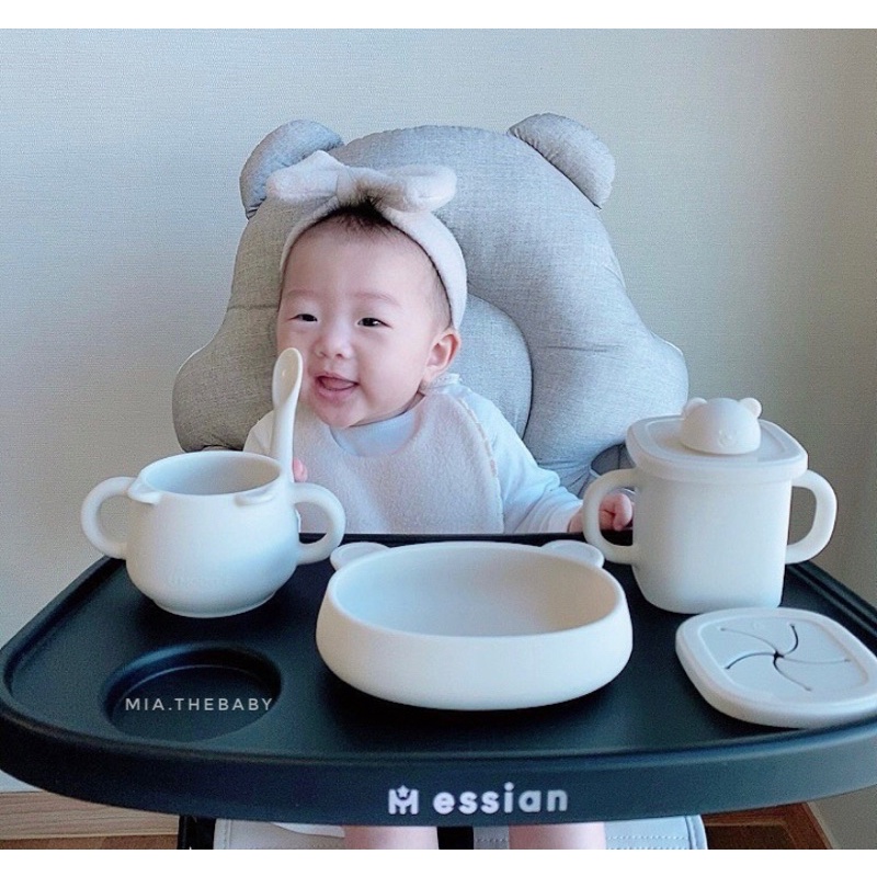 KHAY Bluemama OVAL/ KHAY KHỦNG LONG /BÁT ĐẾ HÍT/ BÁT GẤU/ CỐC HÚT NẮP GẤU/ THÌA ĂN DẶM SILICONE BLUEMAMA MADE IN KOREA