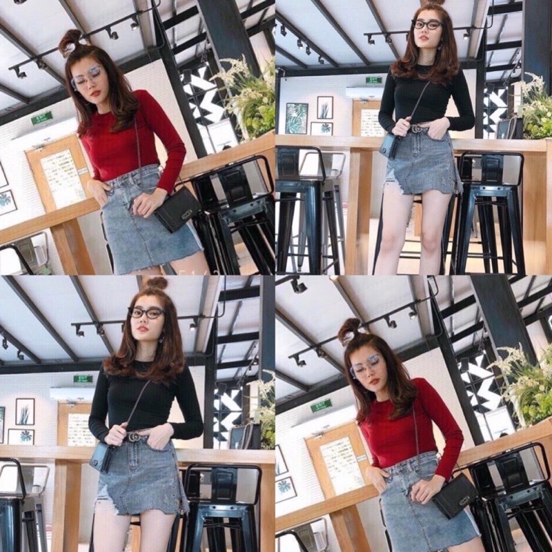 Áo thun trơn tay dài