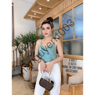 [Freeship 50k] Áo hai dây phi bóng cổ đổ sexy, vải mềm rất đẹp, freesize dưới 53kg 1121A16 shop Na Nguyễn