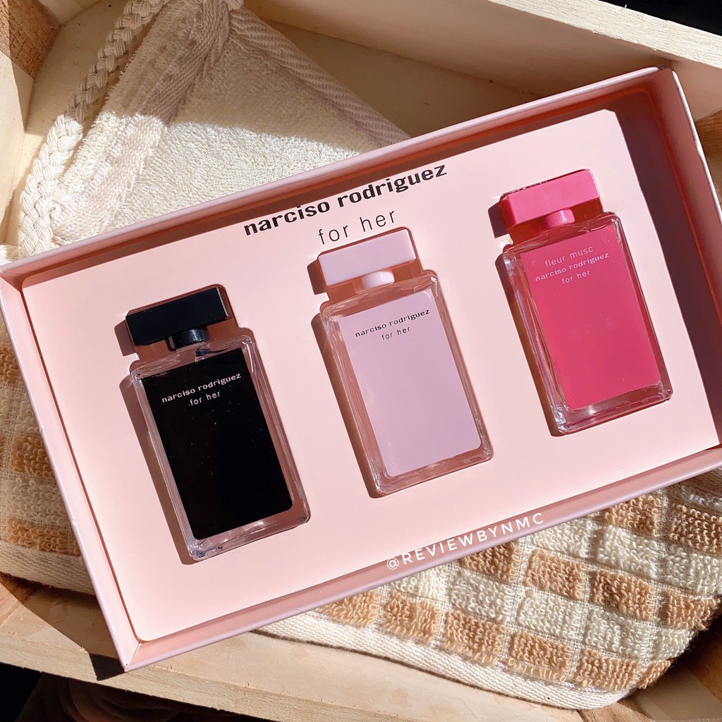 Set nước hoa mini Narciso Rodriguez for her (7.5 ml x3)