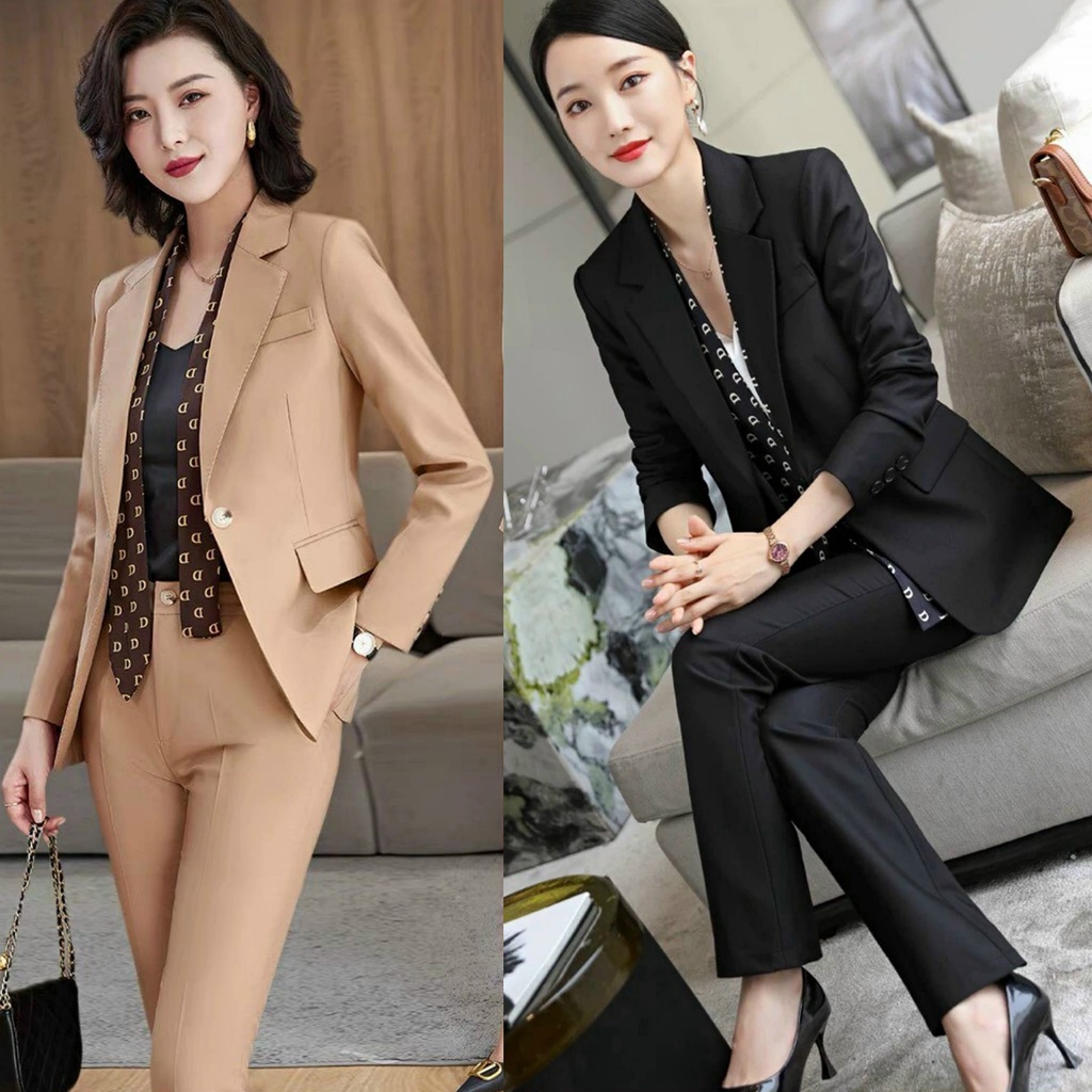 SET BỘ VEST PHỐI KHĂN LỤA KÈO ÁO TRONG