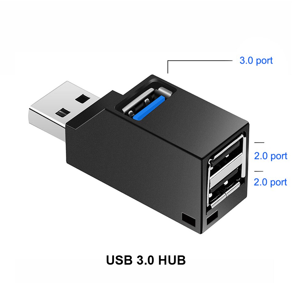 Đầu Chia 3 Cổng Usb 3.0 Tốc Độ Cao Cho Pc Laptop Macbook Điện Thoại