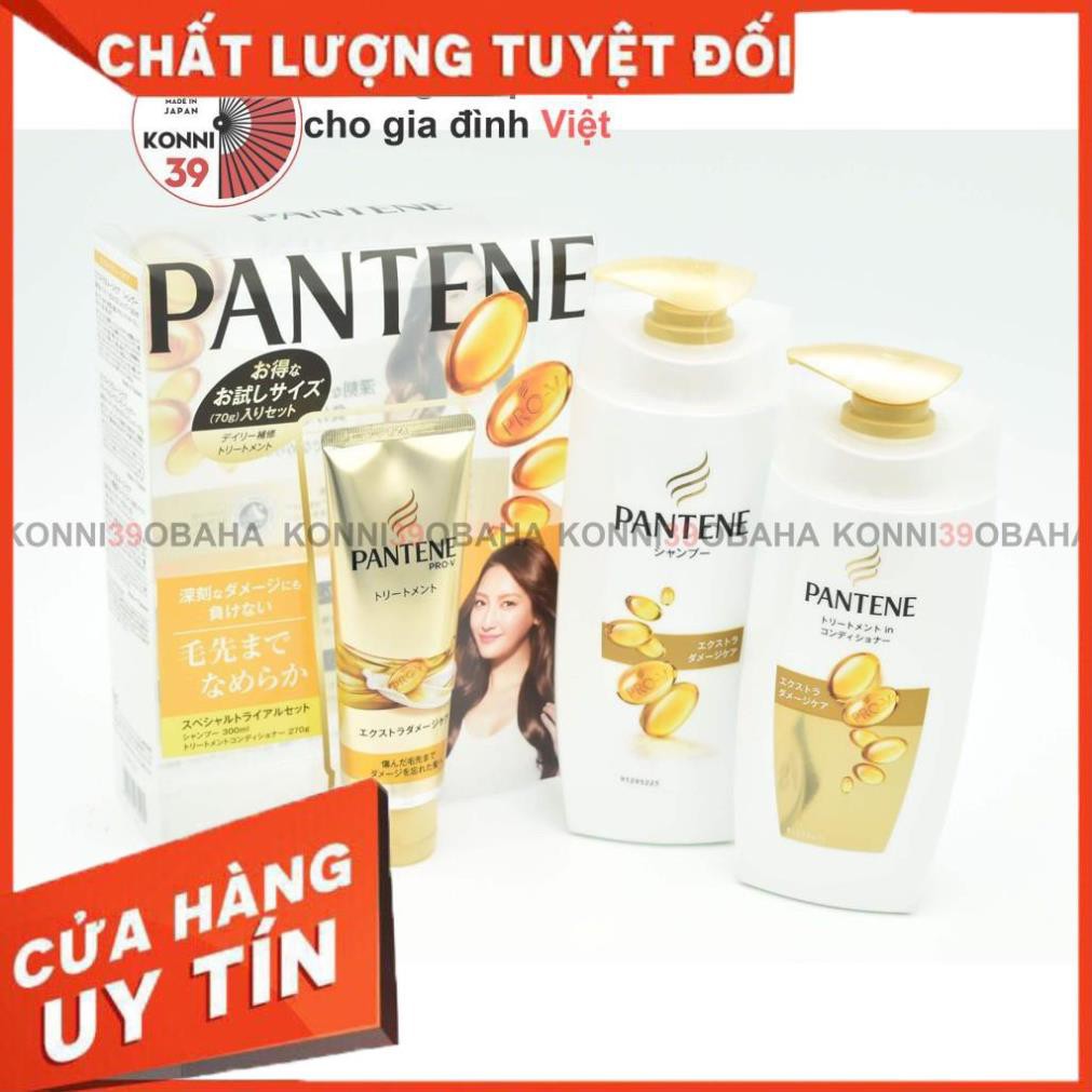 [Hàng Nhật nội địa] Bộ Dầu Gội Pantene PRO-V Set 3 (2 loại) Hư tổn