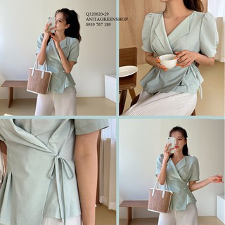 Q320620 ÁO KIỂU NỮ ĐẮP CHÉO