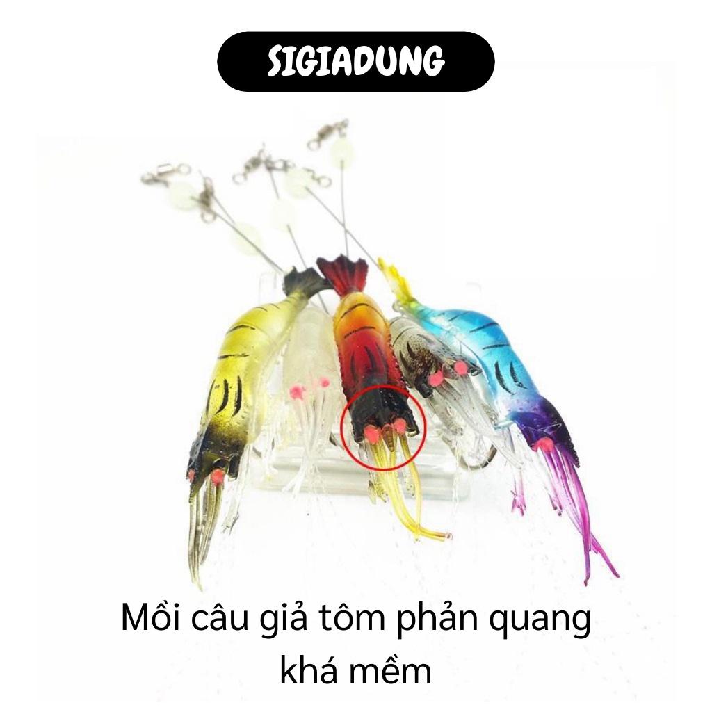 [SGD] Mồi Câu Cá Giả - Mồi Câu Nhân Tạo Tôm, Phát Sáng Vào Ban Đêm Thu Hút Nhiều Cá 7563
