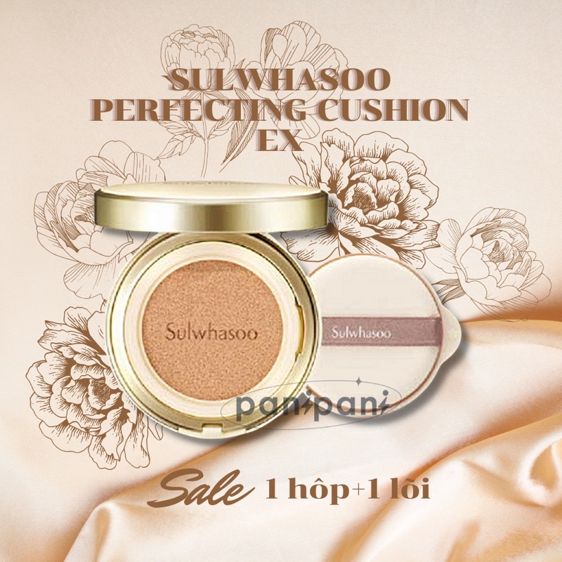 [100% AUTH Phấn Nước Cao Cấp Sulwhasoo Perfecting Cushion Ex-Kèm Lõi Refill