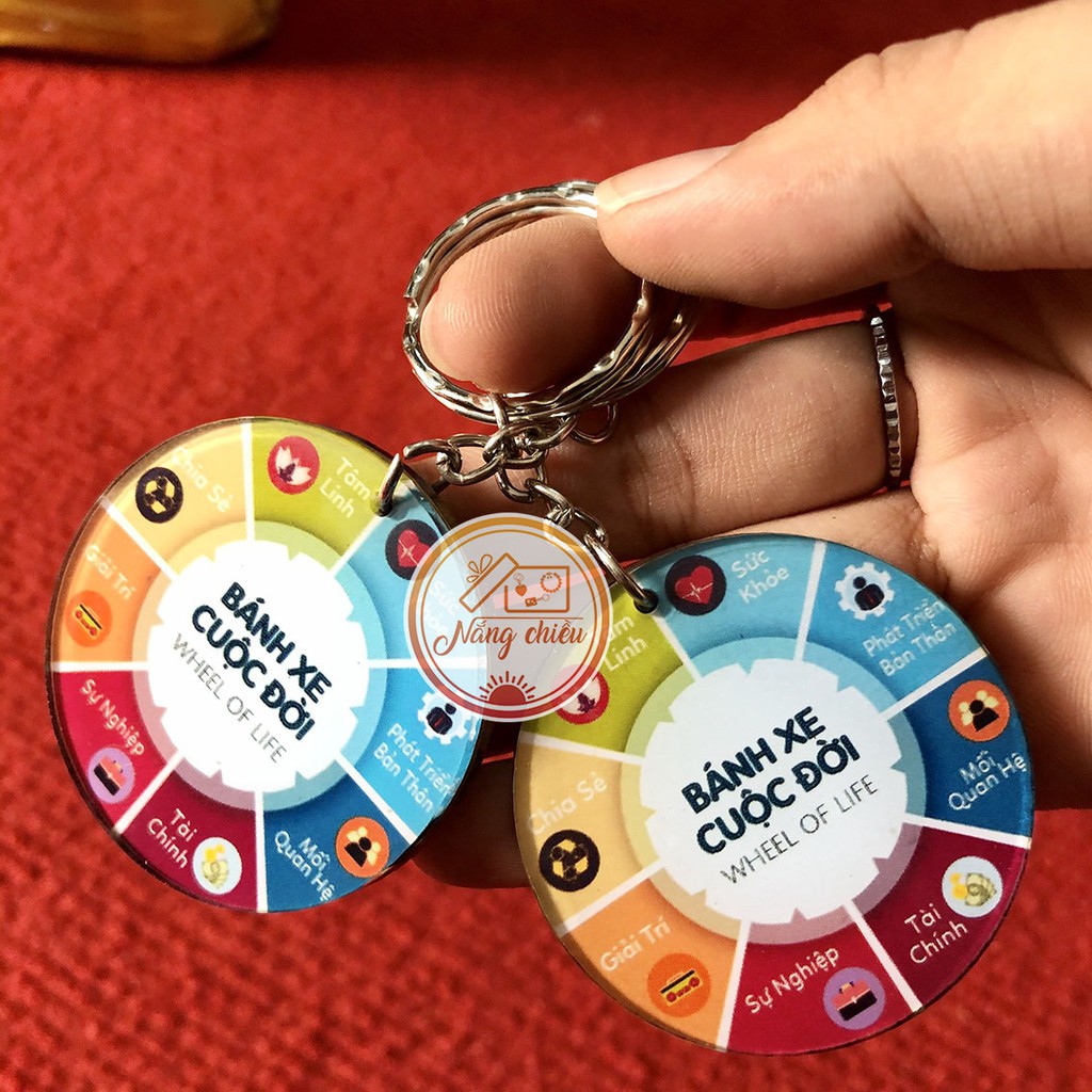 Combo 20 móc khóa mica in logo thương hiệu - móc khóa làm quà tặng khách hàng và hệ thống - Thiết kế theo yêu cầu