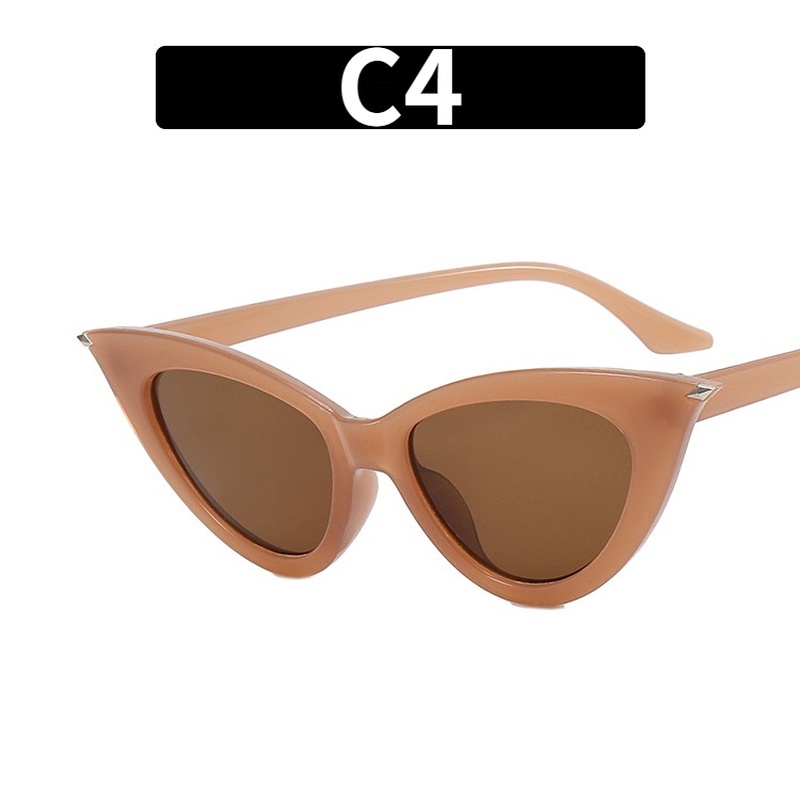 Kính Mát Mắt Mèo Gọng Nhỏ Thời Trang Phương Tây Cho Nữ