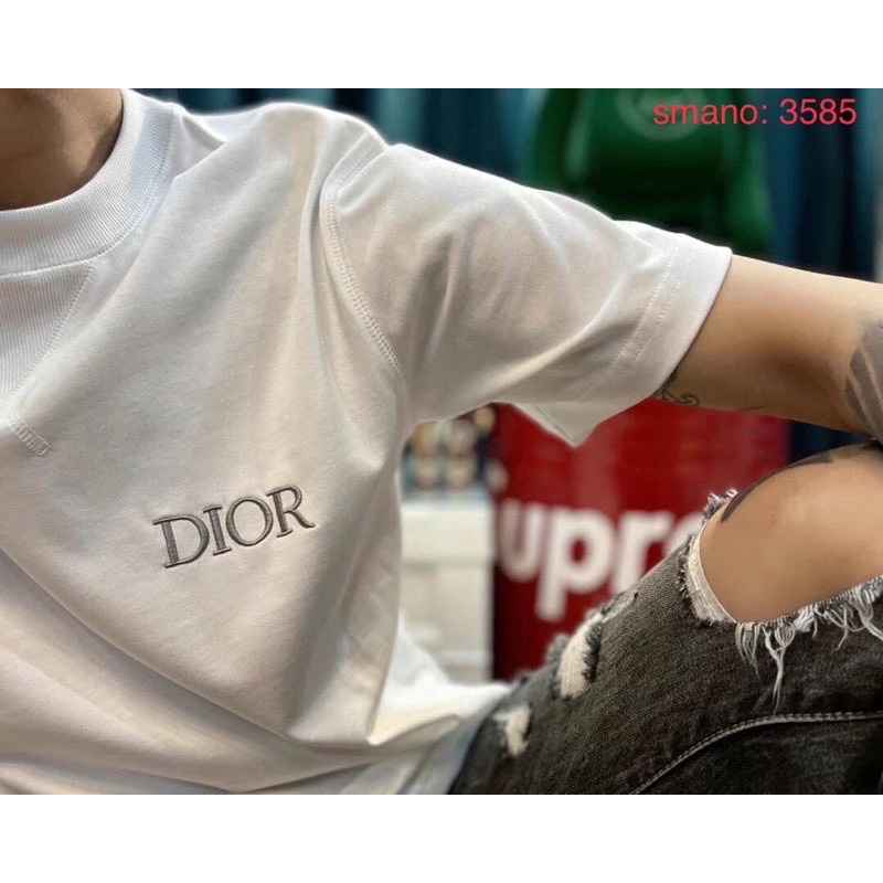 ⚜️HÀNG S.C🌹áo thun nam thêu Dl0R đơn giản t@g chuẩn___3112