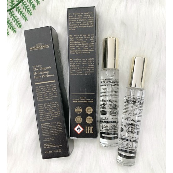 (LƯU LÂU) Nước hoa xịt tóc The Organic Hydrating Hair Perfume - Made in italy dưỡng tóc và bảo vệ tóc khỏi tia UV