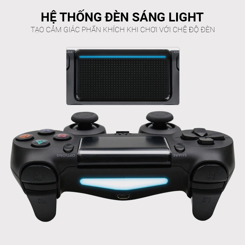 🔥Tại Hà Nội🔥Tay Cầm PS4 Không Dây Bluetooth Cho PC / Laptop / Điện Thoại Android  / TV Android / TV Box / Máy PS4 / Ipad | BigBuy360 - bigbuy360.vn