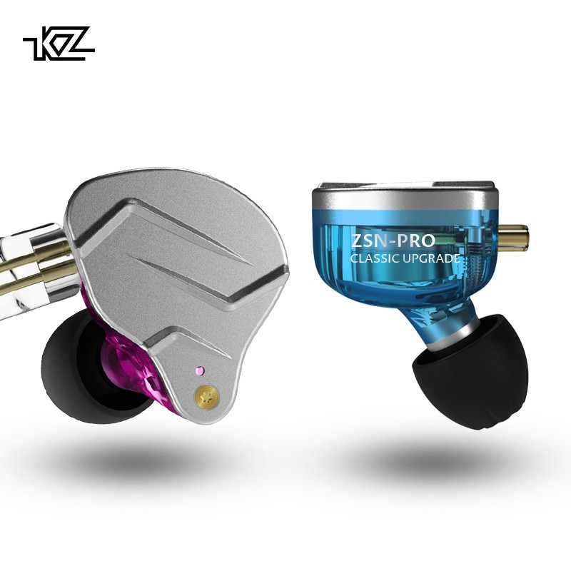 KZ ZSN PRO 1BA+1DD Hybrid technology HIFI Metal In Ear Earphones Bass Earbud Sport Noise Cancelling Headset ZST X AS10 ZS10 ST1 thumbnail