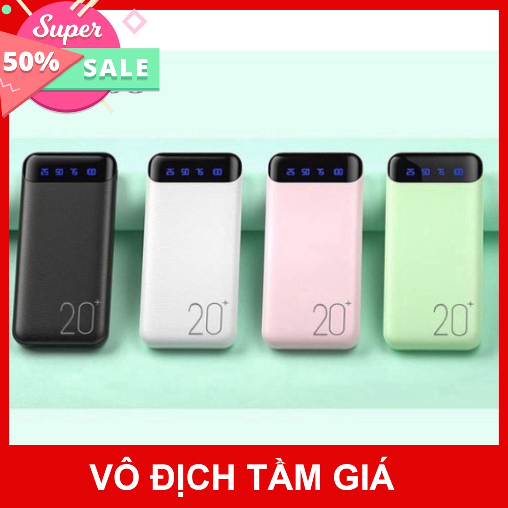 (Sale) Sạc Dự Phòng Chính Hãng WK 161/163,10000mAh-20000mAh, Màn Hình LED Hiển Thị % Pin (Bảo Hành 12 Tháng) TGPK8999