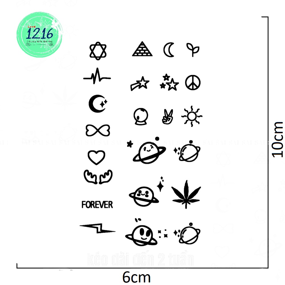 【Hình Xăm Ma Thuật】Hình Xăm Kéo Dài Đến 15 Ngày; Hình Xăm Dán Chống Nước, Hình xăm Tạm Thời, Hình Săm Giả