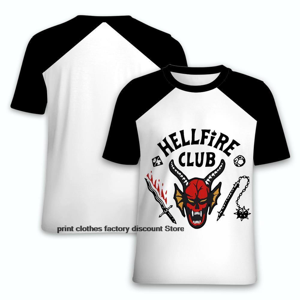 Áo Thun Tay Ngắn Cổ Tròn In Hình Eddie Munson Hellfire Club Season 4 Thời Trang Unisex