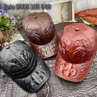 Mũ cá sấu sịn- Siêu phẩm cam kết da cá sấu thật