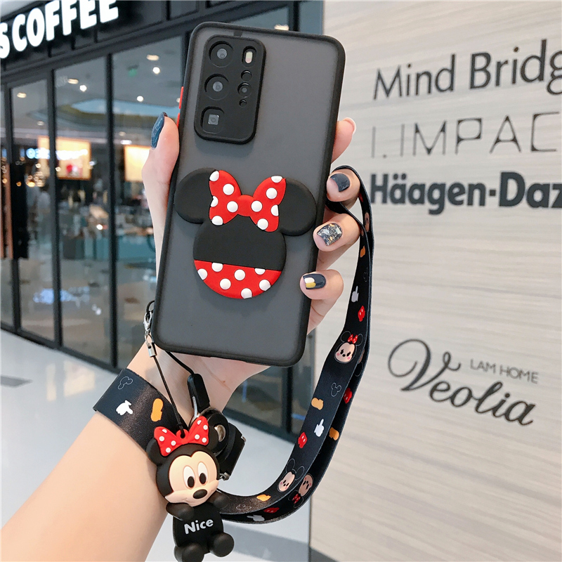 Disney Samsung Galaxy Note20 Ultra Note10 Pro plus Note8 Note9 Cute Cartoon Makeup mirrort Phone Case Samsung S20Ultra S20 Plus S10 Plus s10E S8 S9 Plus S8+ S9+ S10+ Cases Mickey Mouse Minnie Casing