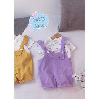 Set yếm + áo bi cho bé