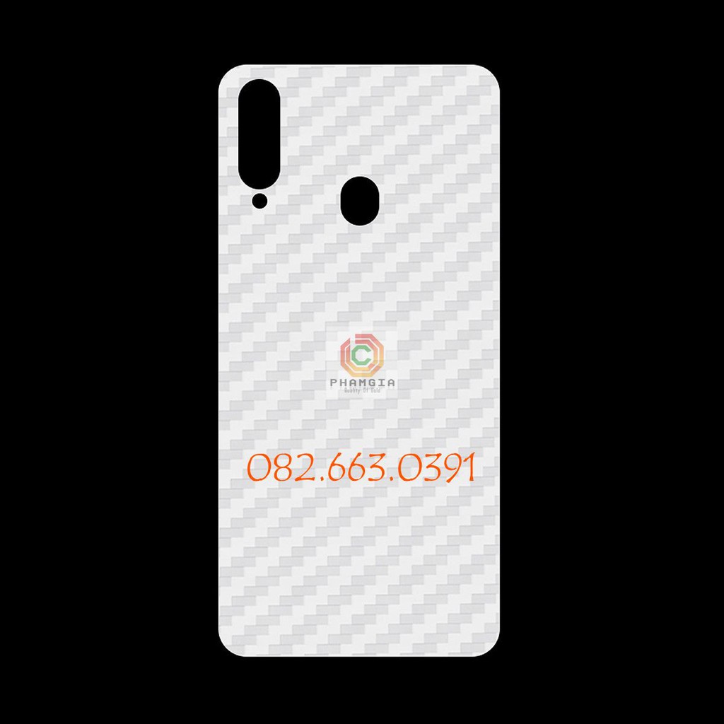 Miếng dán mặt lưng skin carbon Samsung Galaxy A20s/ A20/ A20e