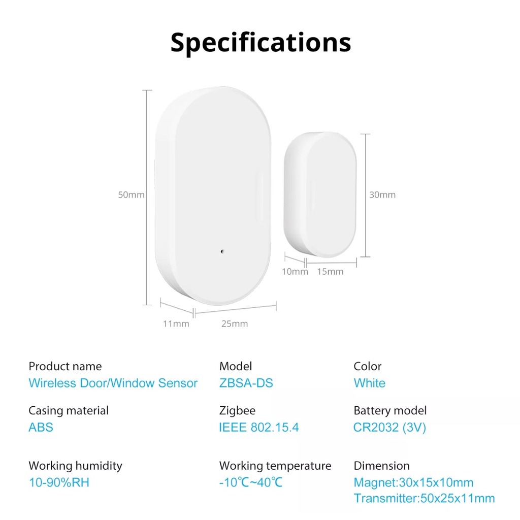 Cảm biến cửa Zigbee , Sonoff SNZB-04 , App eWelink / Home Assistant  -