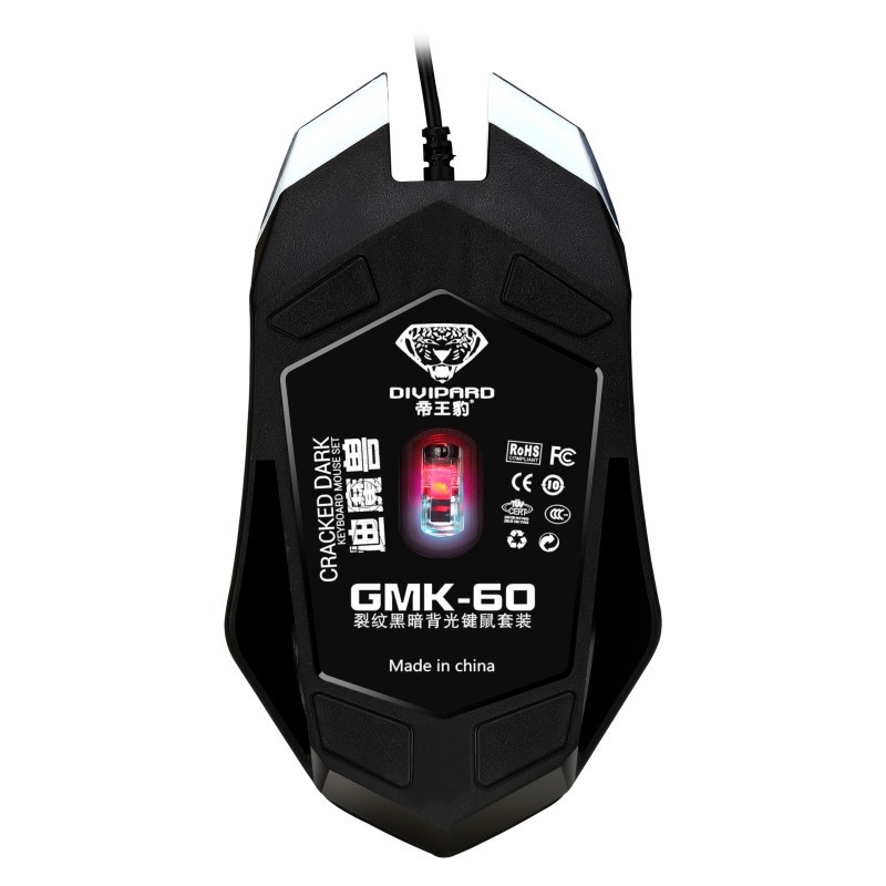 Bàn phím và chuột giả cơ DIVIPARD GMK60 ,Bộ bàn phím giả cơ và chuột game dành chi game thủ LED RGB.