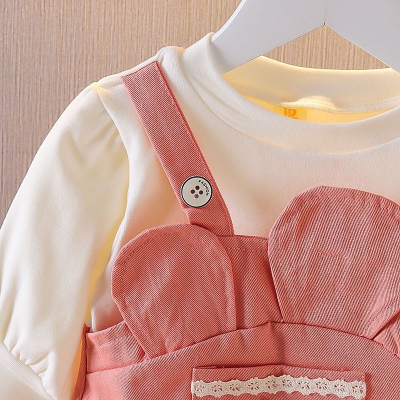 Đầm Tay Dài Màu Sắc Kẹo Ngọt Cho Bé Gái 0-4 Tuổi