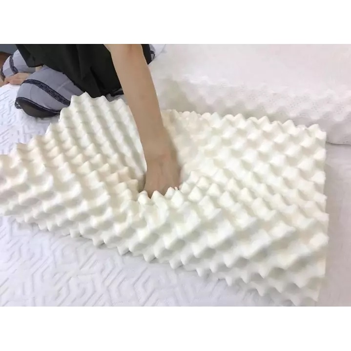 Gối cao su non mặt xù cao cấp KAW, Gối Cao Su Non Chống Đau Cột Sống, Gối Cao Su Dành Cho Người Hay Ngủ Ngáy