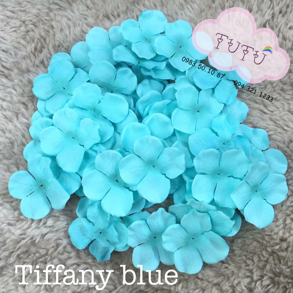 Cánh hoa lụa cẩm tú cầu 5cm  trang trí váy áo, váy tutu, sự kiện