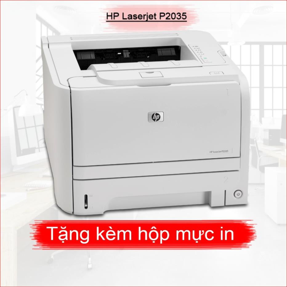 Máy in cũ HP Laserjet P2035 - tặng kèm hộp mực , dây nguồn , dây USB mới