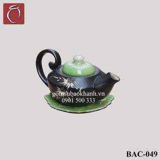 Bộ ấm chén men thủy tinh Hải Âu