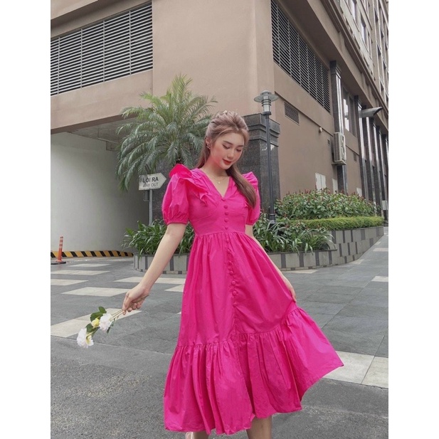 BIGSIZE Đầm babydoll cổ bèo siêu xinh bigsize 50-90kg mẫu chụp thật 100%