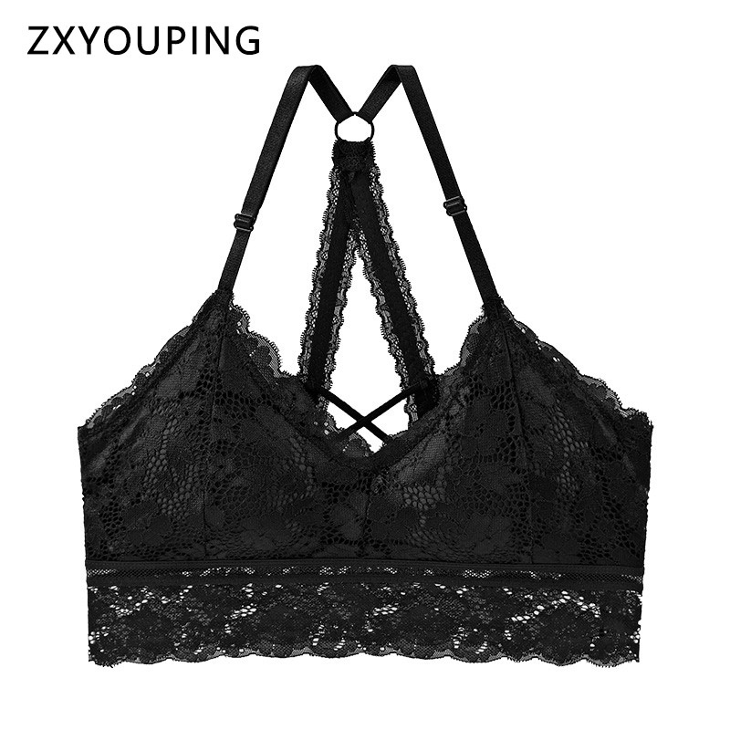 Áo lót ZXYOUPING màu trơn hở lưng phong cách gợi cảm