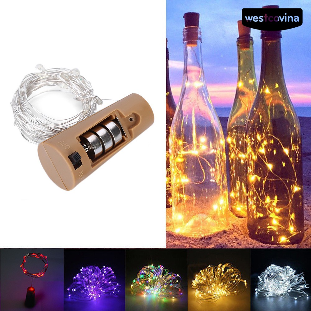 Dây đèn 10 bóng Led trang trí chai rượu dài 100cm