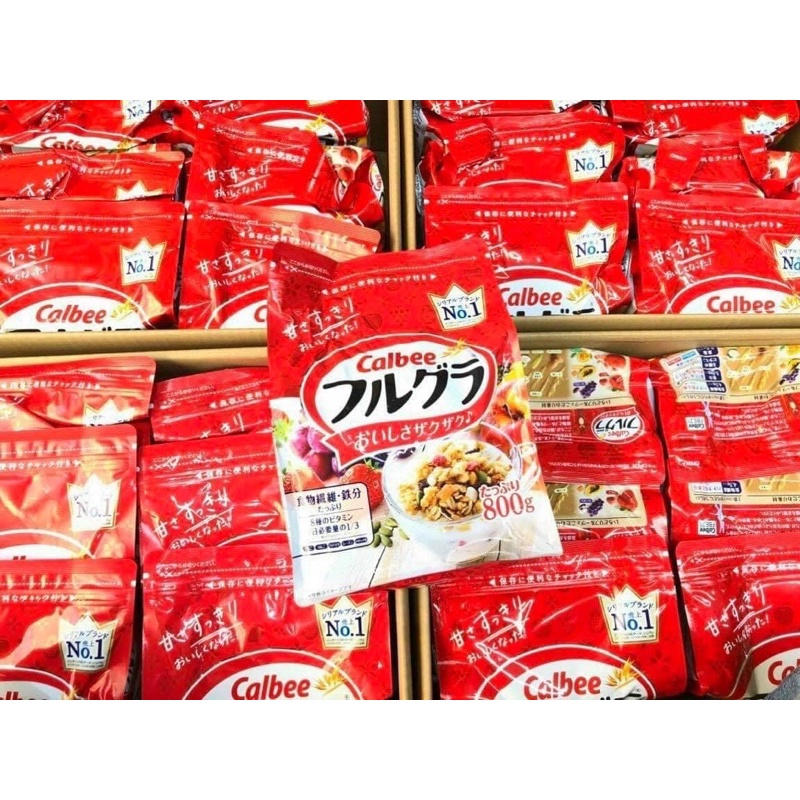 Ngũ cốc Calbee Đỏ 750g Nhật Bản