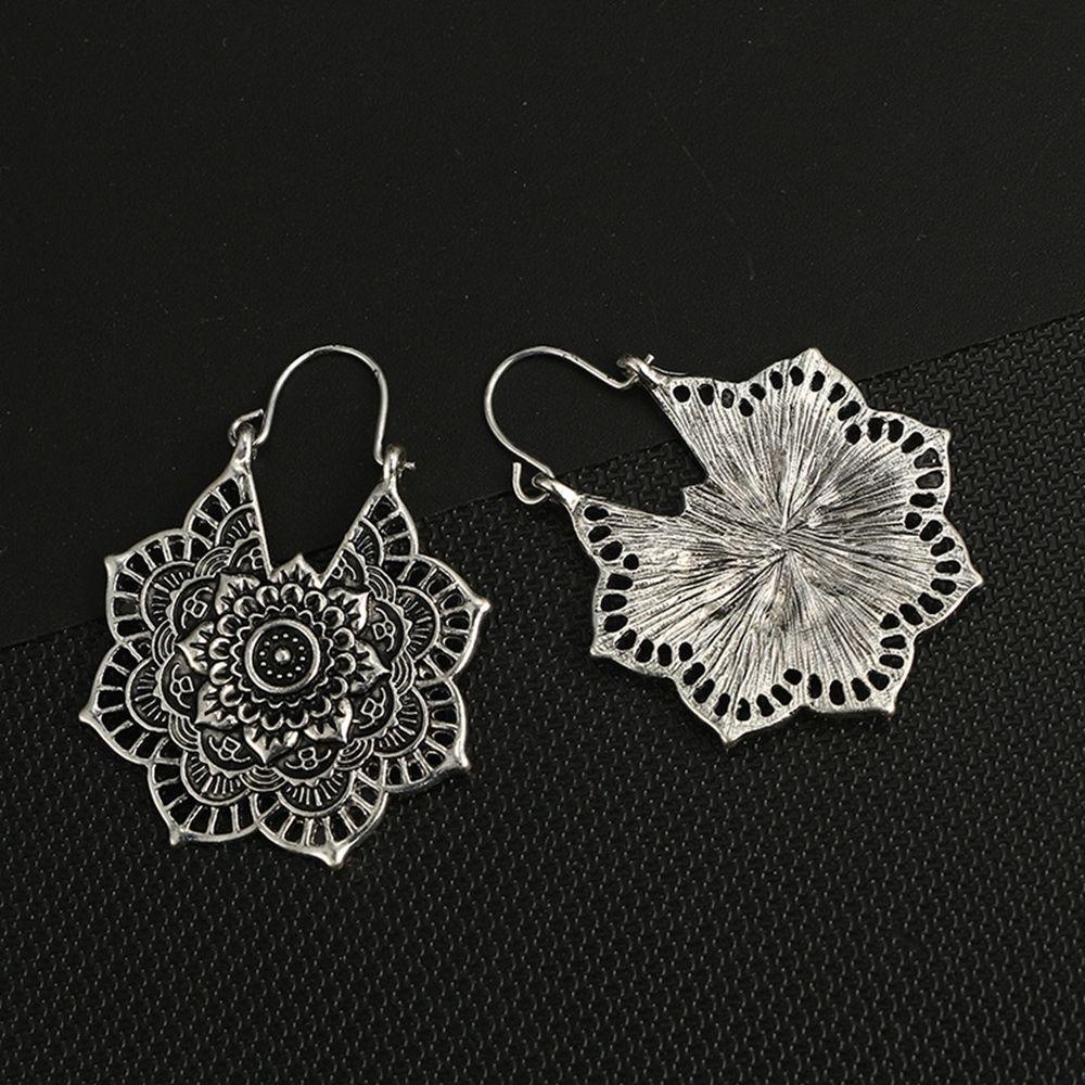 Bông Tai Hoa Văn Mandala Thời Trang