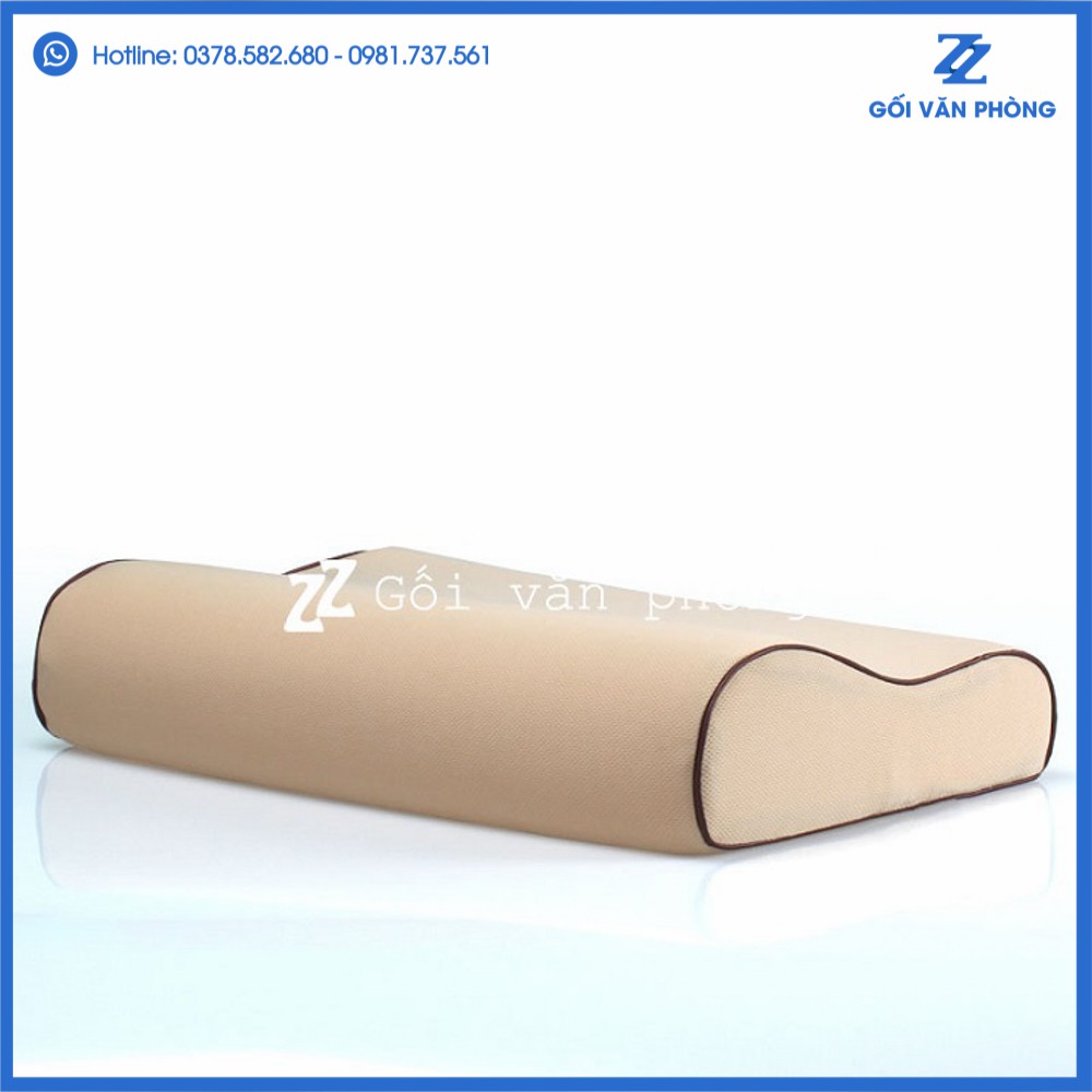Gối Ngủ Định Hình Chống Ngáy, Đau Vai Gáy, Đau Đốt Sống Cổ, Chất Liệu Cao Su Non GDH-01