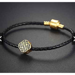 Vòng tay phong thuỷ Vạn lộc (dây da) mang lại may mắn, tài lộc